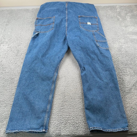 Levis Overalls Mens 42x30 Blue Denim Carpenter Bib Workwear Levi Strauss - Picture 4 of 12